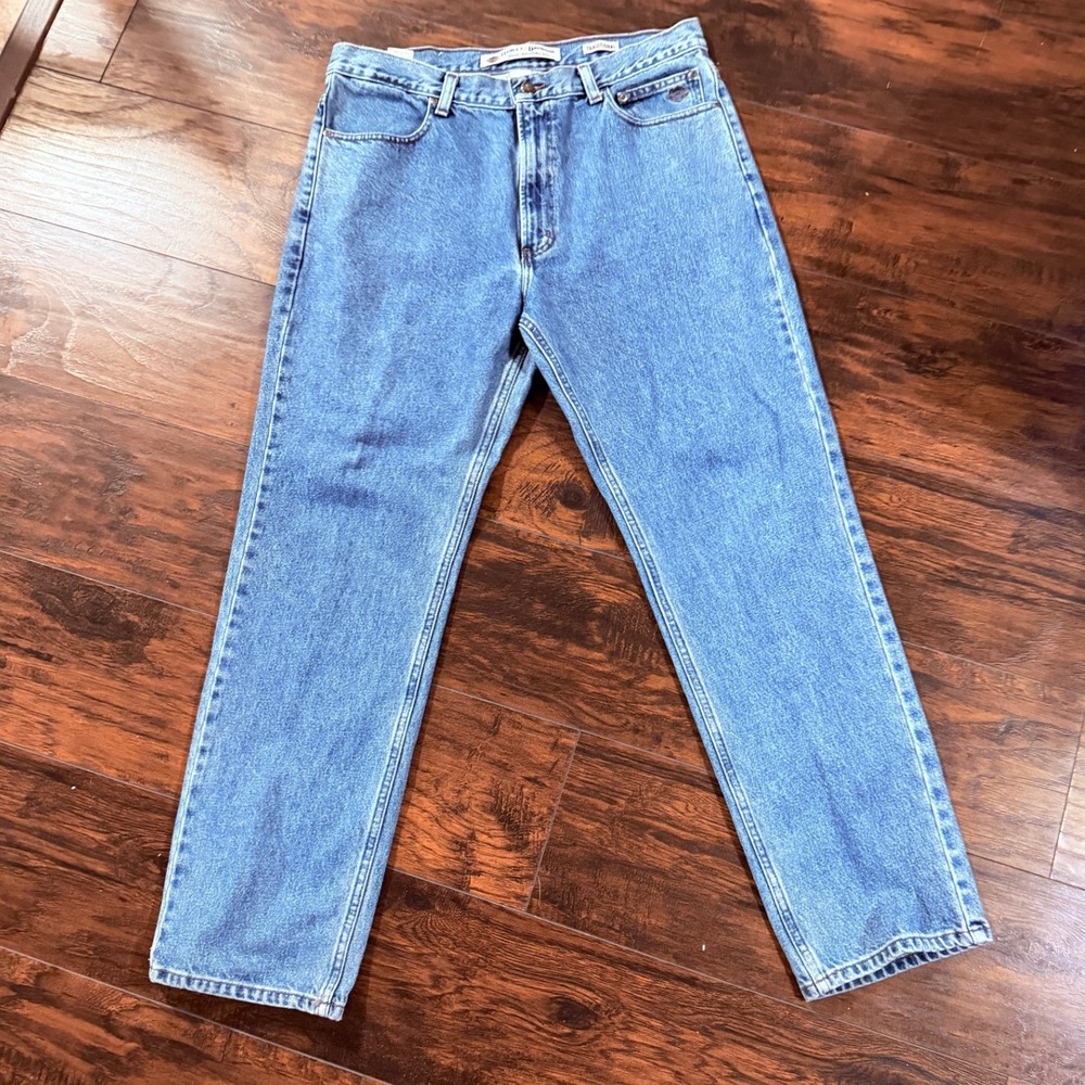 Harley-Davidson Jeans Mens Traditional 36x32 Blue Straight Leg Denim Biker